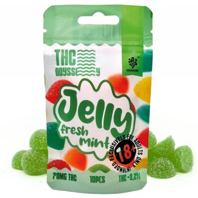 Czech Thc Odyssey Jelly Fresh Mint, 70 Mg Thc, 10 Szt. Czech Thc Odyssey Jelly Fresh Mint, 70 Mg Thc, 10 Szt.
