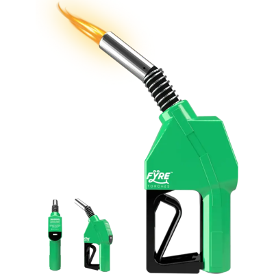 Smyle Labs „gas Pump” Palnik W Kształcie Dyszy, Napełnialny I Z Regulowanym Płomieniem Zielony Smyle Labs „gas Pump” Palnik W Kształcie Dyszy, Napełnialny I Z Regulowanym Płomieniem Zielony