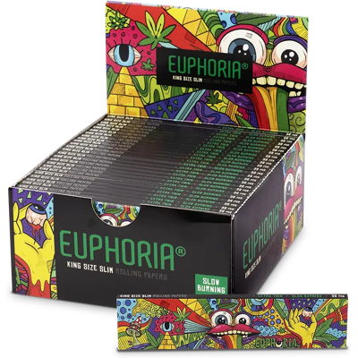 Euphoria Bibułki Kingsize Slim Vibrant, 32 Sztuki Euphoria Bibułki Kingsize Slim Vibrant, 32 Sztuki
