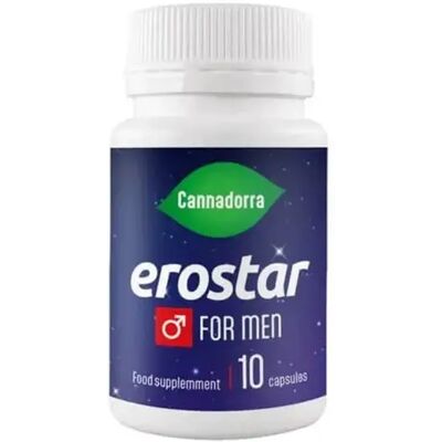 Cannadorra Erostar Dla Mężczyzn, 10 Kapsułek Cannadorra Erostar Dla Mężczyzn, 10 Kapsułek