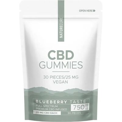 Nature Cure Blueberry Gummies - 750 Mg , 30 Szt., 99 G Nature Cure Blueberry Gummies - 750 Mg , 30 Szt., 99 G