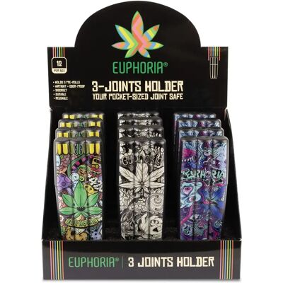 Euphoria Potrójny Uchwyt Na Jointy, Losowy Wzór Euphoria Potrójny Uchwyt Na Jointy, Losowy Wzór