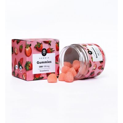 Hemnia Gummies, Kwaśna Truskawka, 100 Mg , 20 Szt. X 5 Mg, 45 G Hemnia Gummies, Kwaśna Truskawka, 100 Mg , 20 Szt. X 5 Mg, 45 G