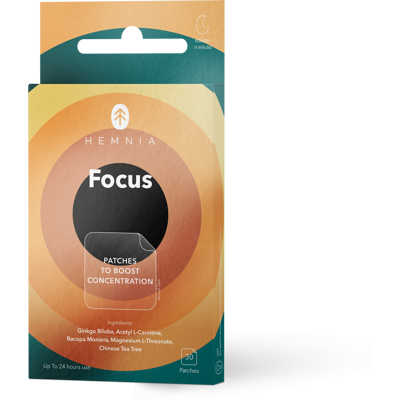 Hemnia Focus - Plaster Wspierający Koncentrację, 30 Szt Hemnia Focus - Plaster Wspierający Koncentrację, 30 Szt