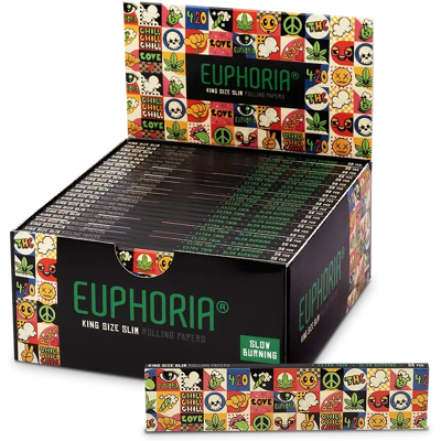 Euphoria Bibułki Kingsize Slim Groovy, 32 Sztuki Euphoria Bibułki Kingsize Slim Groovy, 32 Sztuki