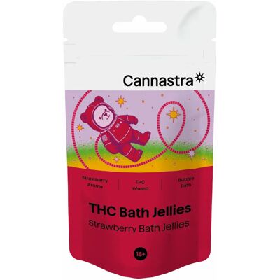Cannastra Thc+ Astro Bears Strawberry Bath Jellies, 30 Szt. X 5 Mg, 150 G Cannastra Thc+ Astro Bears Strawberry Bath Jellies, 30 Szt. X 5 Mg, 150 G