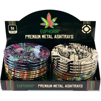 Euphoria Metalowa Popielniczka Premium, Losowy Wzór Euphoria Metalowa Popielniczka Premium, Losowy Wzór