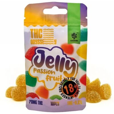 Czeska Żelka Odyssey Passion Fruit - 70 mg THC - 10 Sztuk Czeska Żelka Odyssey Passion Fruit - 70 mg THC - 10 Sztuk