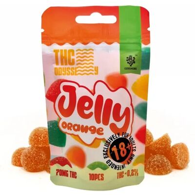 Czech Thc Odyssey Jelly Orange, 70 Mg Thc, 10 Szt. Czech Thc Odyssey Jelly Orange, 70 Mg Thc, 10 Szt.