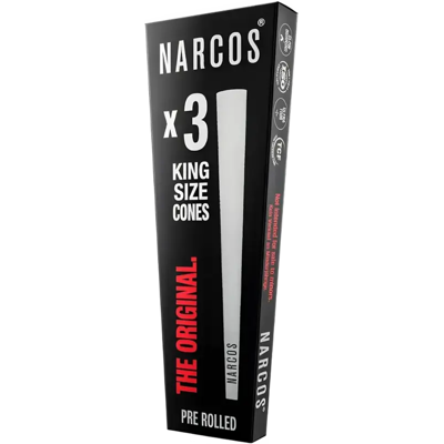 Narcos King Size Cones White Edition 109 Mm, 3 Pcs Narcos King Size Cones White Edition 109 Mm, 3 Pcs