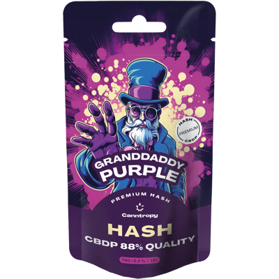 Hash Granddaddy Purple Canntropy - 88% CBDP - 1g-5g Hash Granddaddy Purple Canntropy - 88% CBDP - 1g-5g