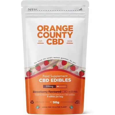 Orange County CBD Truskawki Pakiet Podróżny - CBD Gumy Orange County CBD Truskawki Pakiet Podróżny - CBD Gumy