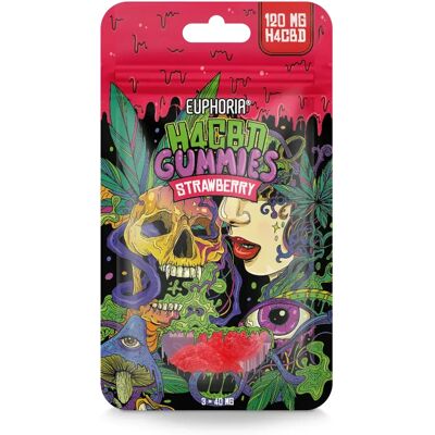 Euphoria H4CBD Gummies Truskawka - CBD 120mg, 3 sztuki Euphoria H4CBD Gummies Truskawka - CBD 120mg, 3 sztuki