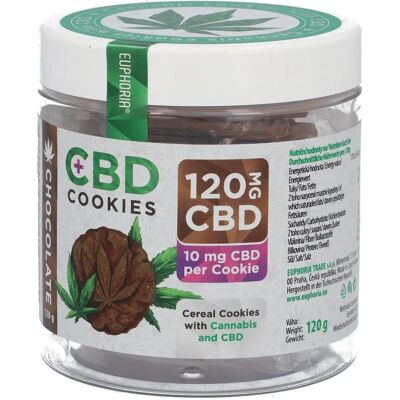 Ciasteczka CBD Euphoria - Czekolada - 12 szt. - 120 mg CBD Ciasteczka CBD Euphoria - Czekolada - 12 szt. - 120 mg CBD