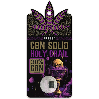 Euphoria Cbn Solid Hash Święty Graal, Cbn 30%, 1 G Euphoria Cbn Solid Hash Święty Graal, Cbn 30%, 1 G