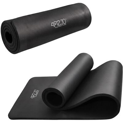 Małpiszon mata do ćwiczeń NBR 180x60x1.5 cm - czarny Małpiszon mata do ćwiczeń NBR 180x60x1.5 cm - czarny