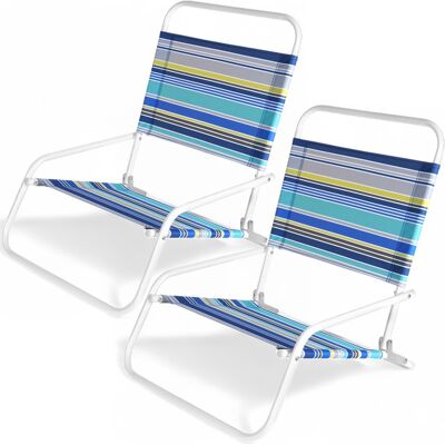 Vilde Krzesło plażowe składane 2 szt. Vilde Krzesło plażowe składane 2 szt.