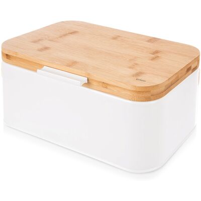 Orion Chlebak metalowy biały WHITELINE 30x19,5x14,5 cm Orion Chlebak metalowy biały WHITELINE 30x19,5x14,5 cm
