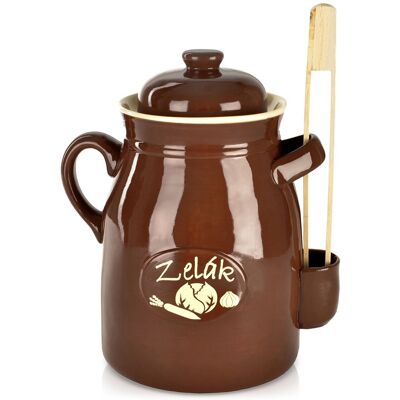 Orion Pojemnik do kiszenia ceramiczny z pokrywką szczypcami 6 l Orion Pojemnik do kiszenia ceramiczny z pokrywką szczypcami 6 l