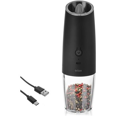 Orion Młynek do pieprzu i soli elektryczny z ładowarką 20 cm Orion Młynek do pieprzu i soli elektryczny z ładowarką 20 cm