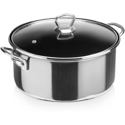 Orion Garnek emaliowany ze szklaną pokrywką METALIC 26 cm, 4,5 l Orion Garnek emaliowany ze szklaną pokrywką METALIC 26 cm, 4,5 l