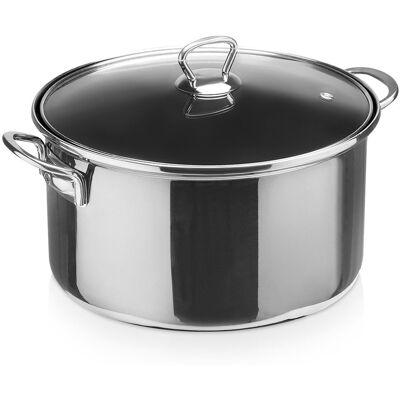 Orion Garnek emaliowany ze szklaną pokrywką METALIC 26 cm, 5 l Orion Garnek emaliowany ze szklaną pokrywką METALIC 26 cm, 5 l