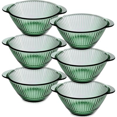 Orion Miski bulionówki szklane zielone VERDE 450 ml 6 szt. Orion Miski bulionówki szklane zielone VERDE 450 ml 6 szt.