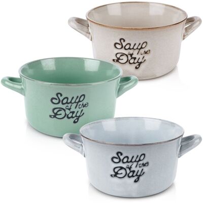 Siaki Collection Miska bulionówka ceramiczna 600 ml 3 szt. Siaki Collection Miska bulionówka ceramiczna 600 ml 3 szt.