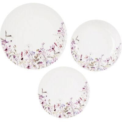 Orion Zestaw serwis obiadowy porcelanowy kwiaty LOUKA 18 el. Orion Zestaw serwis obiadowy porcelanowy kwiaty LOUKA 18 el.