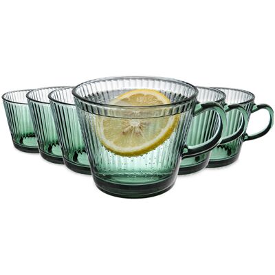 Orion Szklanki do kawy herbaty zielone VERDE 420 ml 6 szt. Orion Szklanki do kawy herbaty zielone VERDE 420 ml 6 szt.