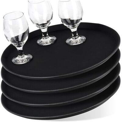 Vilde Taca kelnerska antypoślizgowa czarna 40 cm 4 szt. Vilde Taca kelnerska antypoślizgowa czarna 40 cm 4 szt.