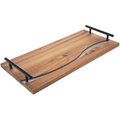 Orion Taca do serwowania drewniana z uchwytami RIVER 42x20x4,5 cm Orion Taca do serwowania drewniana z uchwytami RIVER 42x20x4,5 cm