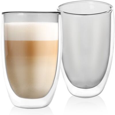 Orion Szklanki termiczne z podwójną ścianką do kawy latte DOUBLE 460 ml 2 szt. Orion Szklanki termiczne z podwójną ścianką do kawy latte DOUBLE 460 ml 2 szt.