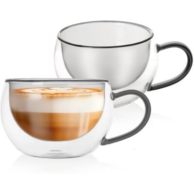 Orion Szklanki termiczne z podwójną ścianką do kawy i herbaty DOUBLE 300 ml 2 szt. Orion Szklanki termiczne z podwójną ścianką do kawy i herbaty DOUBLE 300 ml 2 szt.