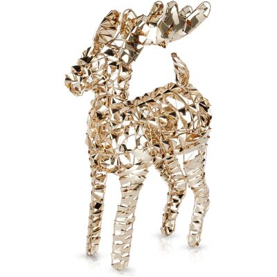 Home Styling Decoration Renifer świecący złoty 50 LED 37 cm Home Styling Decoration Renifer świecący złoty 50 LED 37 cm