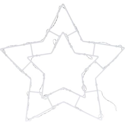 Home Styling Decoration Ozdoba świecąca na okno gwiazda 24 LED 41x39 cm Home Styling Decoration Ozdoba świecąca na okno gwiazda 24 LED 41x39 cm