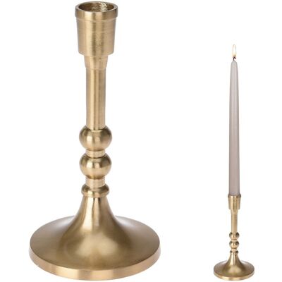 Home Styling Collection Świecznik aluminiowy złoty 17 cm Home Styling Collection Świecznik aluminiowy złoty 17 cm
