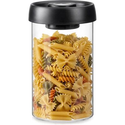 Excellent Houseware Pojemnik na produkty sypkie szklany z pokrywką próżniowy 800 ml Excellent Houseware Pojemnik na produkty sypkie szklany z pokrywką próżniowy 800 ml