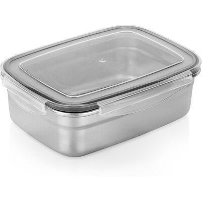 Excellent Houseware Pojemnik na żywność stalowy z pokrywką i uszczelką 1,25 l Excellent Houseware Pojemnik na żywność stalowy z pokrywką i uszczelką 1,25 l