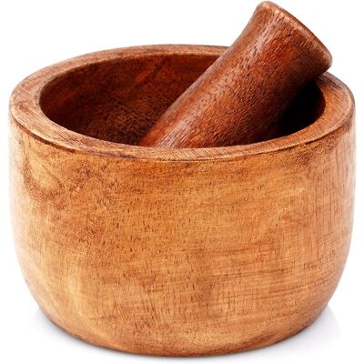 Excellent Houseware Moździerz do przypraw drewniany Excellent Houseware Moździerz do przypraw drewniany