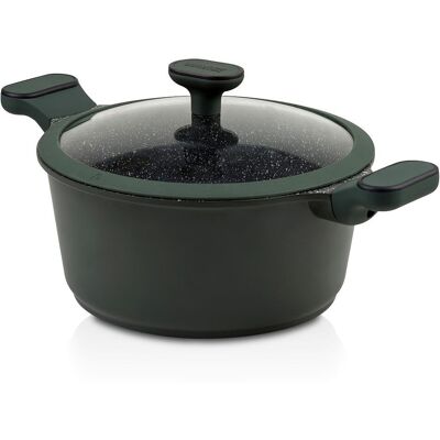 NAVA Garnek granitowy ze szklaną pokrywką IMPERIAL 20 cm, 2,5 l NAVA Garnek granitowy ze szklaną pokrywką IMPERIAL 20 cm, 2,5 l