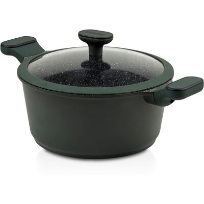 NAVA Garnek granitowy ze szklaną pokrywką IMPERIAL 28 cm, 6,5 l NAVA Garnek granitowy ze szklaną pokrywką IMPERIAL 28 cm, 6,5 l