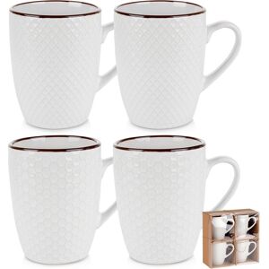 Vilde Kubki ceramiczne białe 400 ml 4 szt. Vilde Kubki ceramiczne białe 400 ml 4 szt.