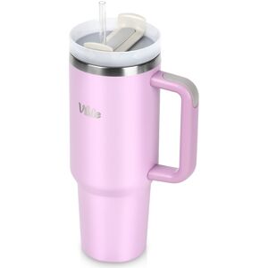 Vilde Kubek termiczny stalowy różowy z uchwytem 1,2 l Vilde Kubek termiczny stalowy różowy z uchwytem 1,2 l