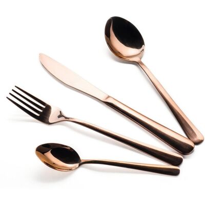 Excellent Houseware Zestaw sztućców stalowy czarny dla 4 osób 16 el. Excellent Houseware Zestaw sztućców stalowy czarny dla 4 osób 16 el.