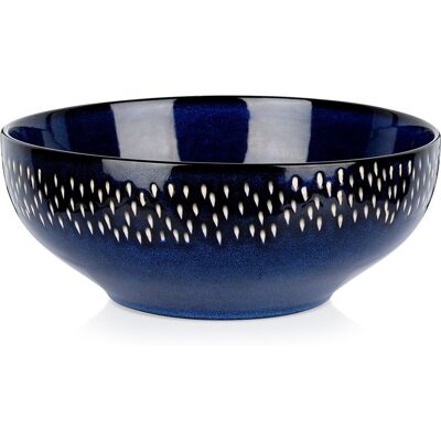 Siaki Collection Miska sałatkowa ceramiczna granatowa 25 cm, 2,8 l Siaki Collection Miska sałatkowa ceramiczna granatowa 25 cm, 2,8 l