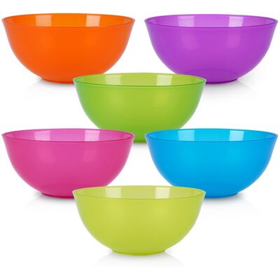 Excellent Houseware Miseczki plastikowe 13 cm, 450 ml 6 szt. Excellent Houseware Miseczki plastikowe 13 cm, 450 ml 6 szt.