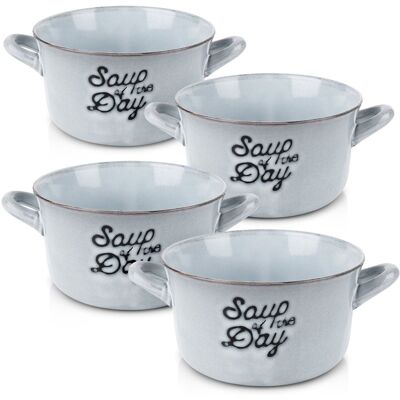 Siaki Collection Miska bulionówka ceramiczna 600 ml 4 szt. Siaki Collection Miska bulionówka ceramiczna 600 ml 4 szt.
