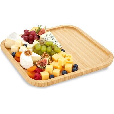 Excellent Houseware Taca do serwowania bambusowa 25x25 cm Excellent Houseware Taca do serwowania bambusowa 25x25 cm