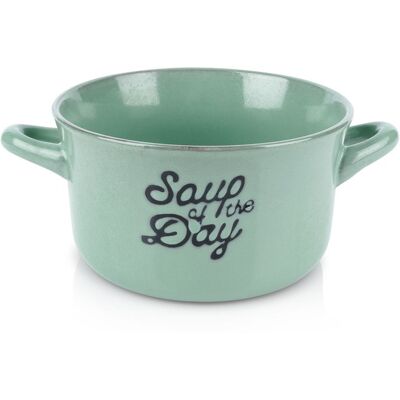 Siaki Collection Miska bulionówka ceramiczna zielona 600 ml Siaki Collection Miska bulionówka ceramiczna zielona 600 ml